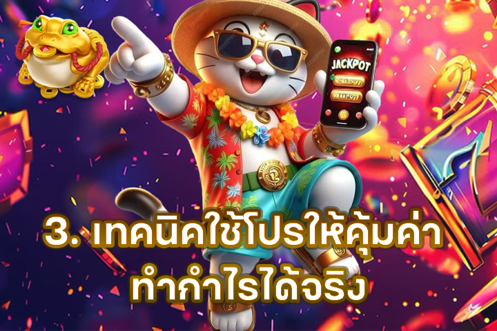 3. เทคนิคใช้โปรให้คุ้มค่า ทำกำไรได้จริง