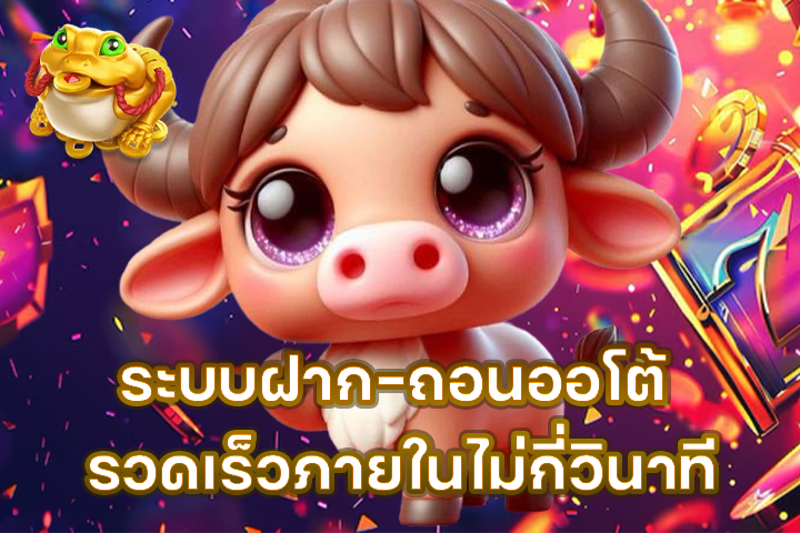 ระบบฝาก-ถอนออโต้ รวดเร็วภายในไม่กี่วินาที