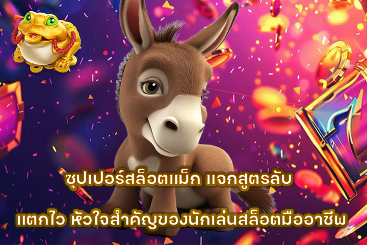 ซุปเปอร์สล็อตแม็ก แจกสูตรลับ แตกไว หัวใจสำคัญของนักเล่นสล็อตมืออาชีพ